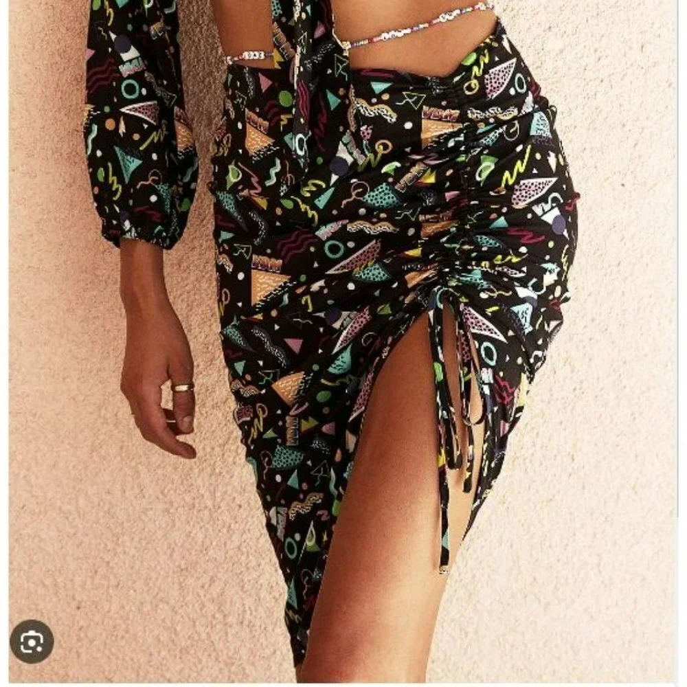 VDM The Label Stassie Graffitti Bikini Skirt ‎ Small Revolve